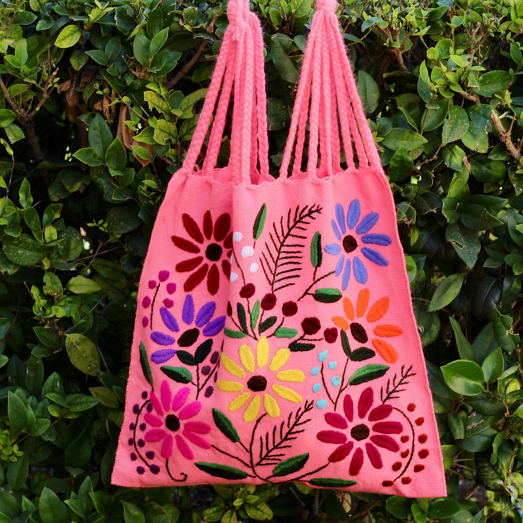 Handwoven Flower Tote