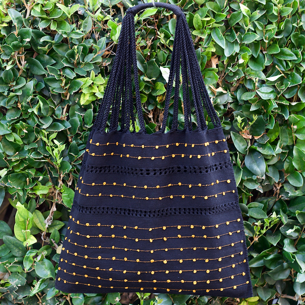 Handwoven Knotted Tote