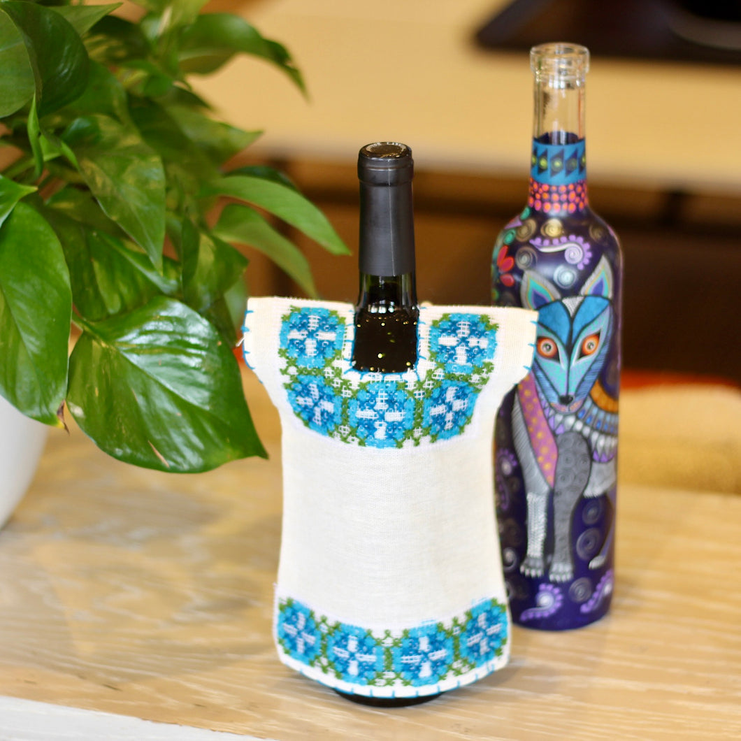 Embroidered Huipil Bottle Dress