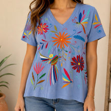 Load image into Gallery viewer, Otomí Embroidered Tee-M

