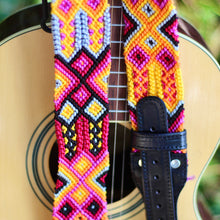Load image into Gallery viewer, Leather Guitar-Woven Strap
