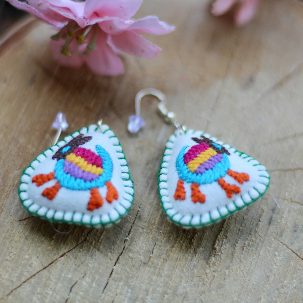 Otomi Hand-embroidered Earrings