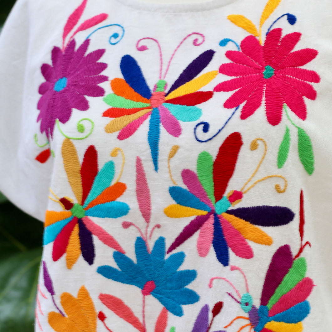 Otomi embroidered blouse -multicolor XL