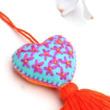Load image into Gallery viewer, Heart Bag Charm-Orange
