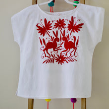 Load image into Gallery viewer, Otomi embroidered blouse -Red L
