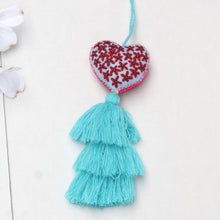 Load image into Gallery viewer, Heart Bag Charm-Blue
