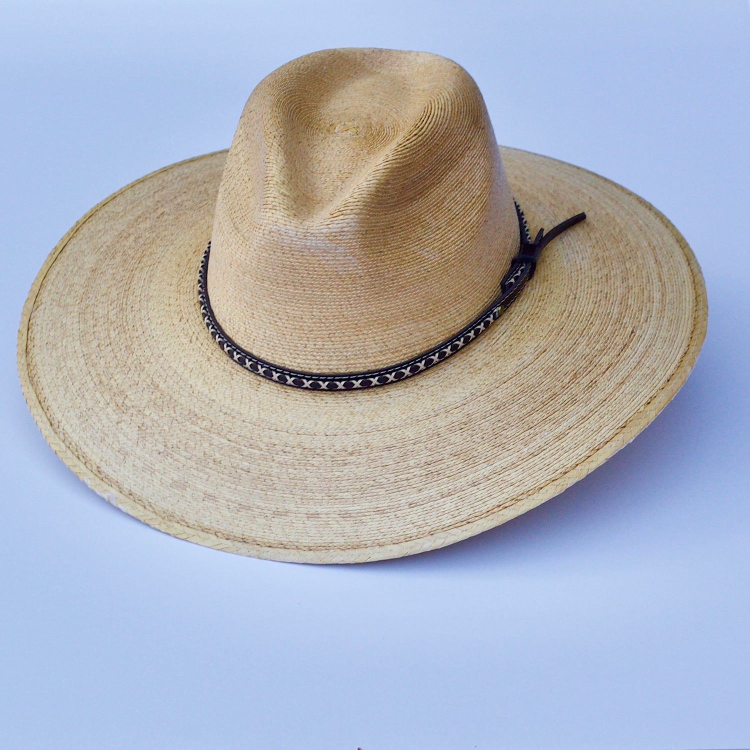 Palm Leaf Straw Indiana Hat – Mi Mundo Mexicano display picture 1