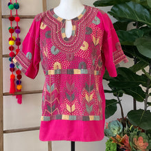 Load image into Gallery viewer, Chiapas Milpa embroidered Huipil-Top
