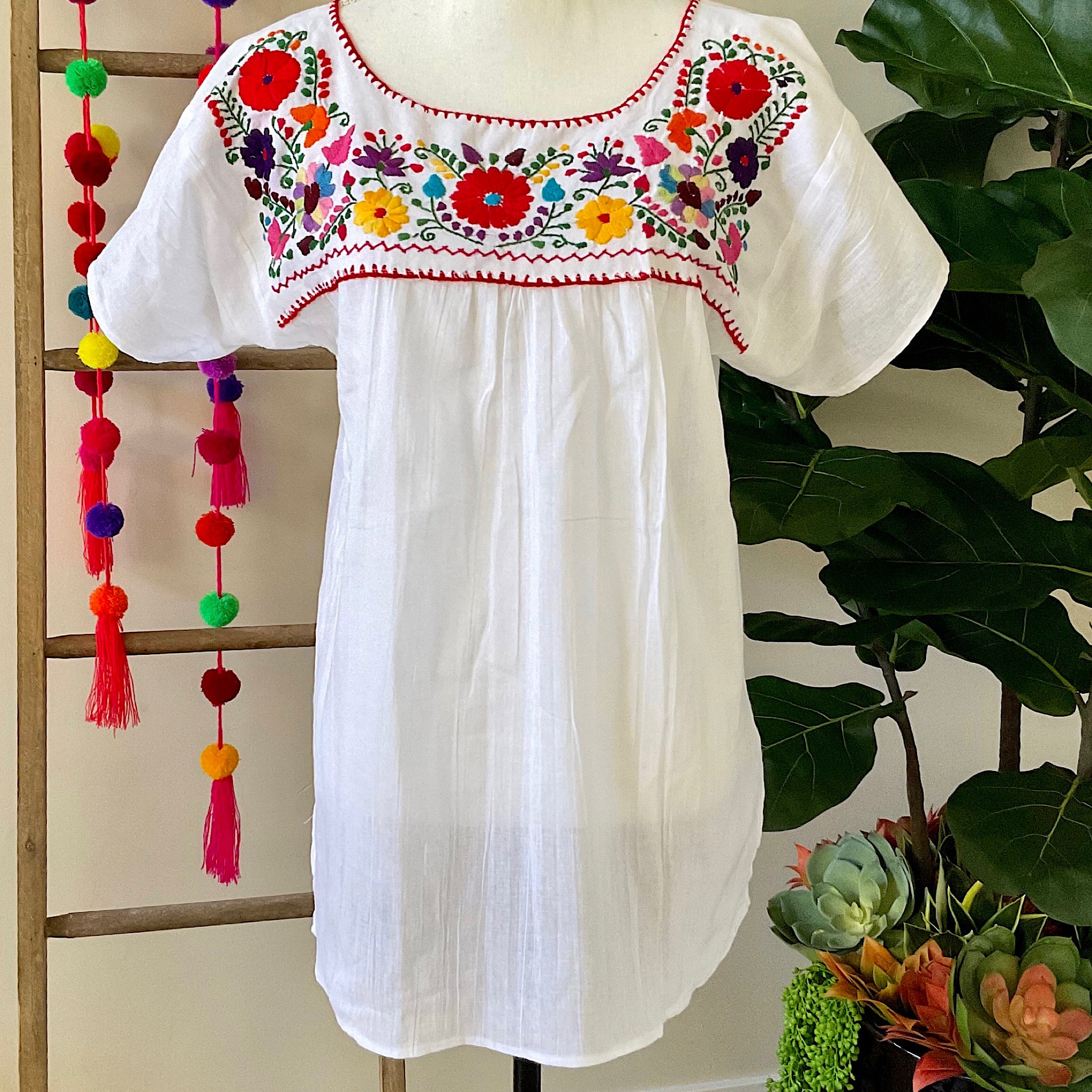 Yucatan Embroidered Top