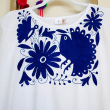 Load image into Gallery viewer, Otomi embroidered blouse-Blue XL
