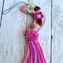 Load image into Gallery viewer, Embroidered Moon pompom -Tassel
