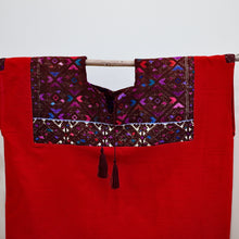 Load image into Gallery viewer, image-red-huipil-blouse-2
