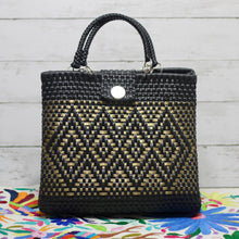 Load image into Gallery viewer, handmade-mexican-bag-elda-collection-black-gold-v2
