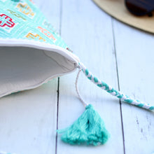 Load image into Gallery viewer, Teal- Embroidered crossbody Purse
